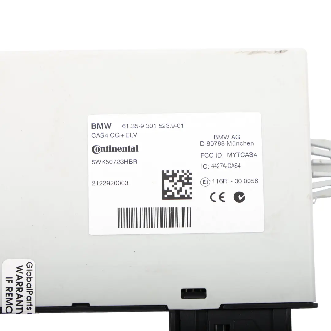 BMW F10 F11 520D N47N 184HP Motore ECU Kit Unità DDE 8574091 CAS4 Chiave Manuale
