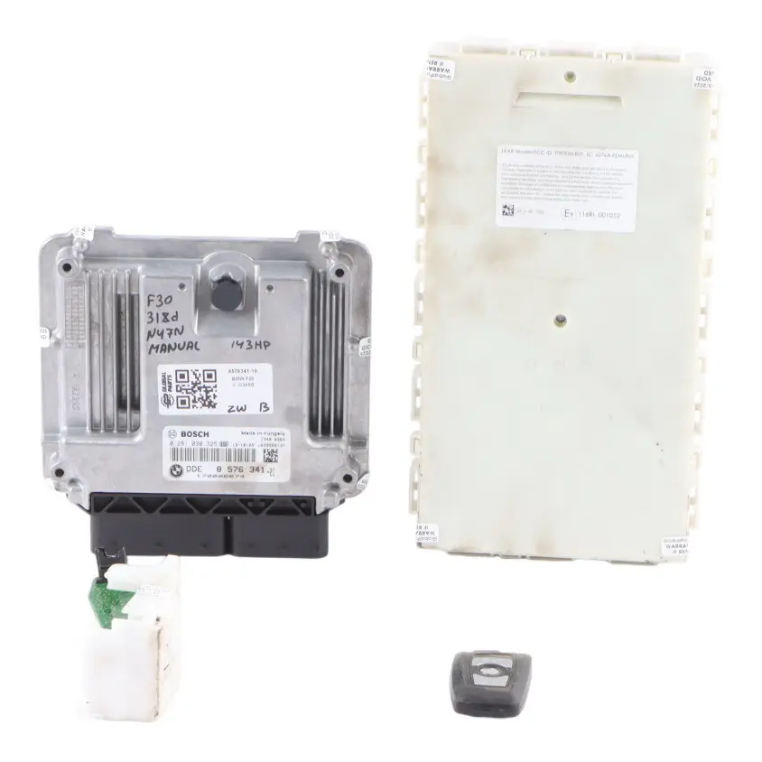 BMW F20 F21 F30 F31 118d 318d 143HP N47N ECU Kit DDE 8576341 + Key + FEM + Lock