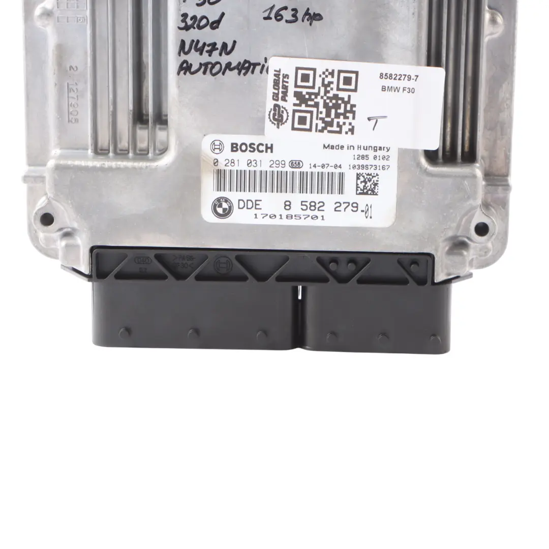 BMW F30 F32 320d ed 420d N47N 163HP Engine Module ECU DDE 8582279 Automatic