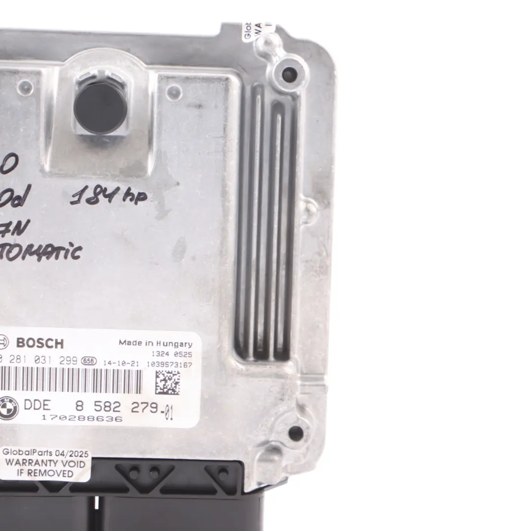 BMW F30 F32 F34 GT 320d 420d N47N 184HP Engine Module Unit ECU DDE 8582279