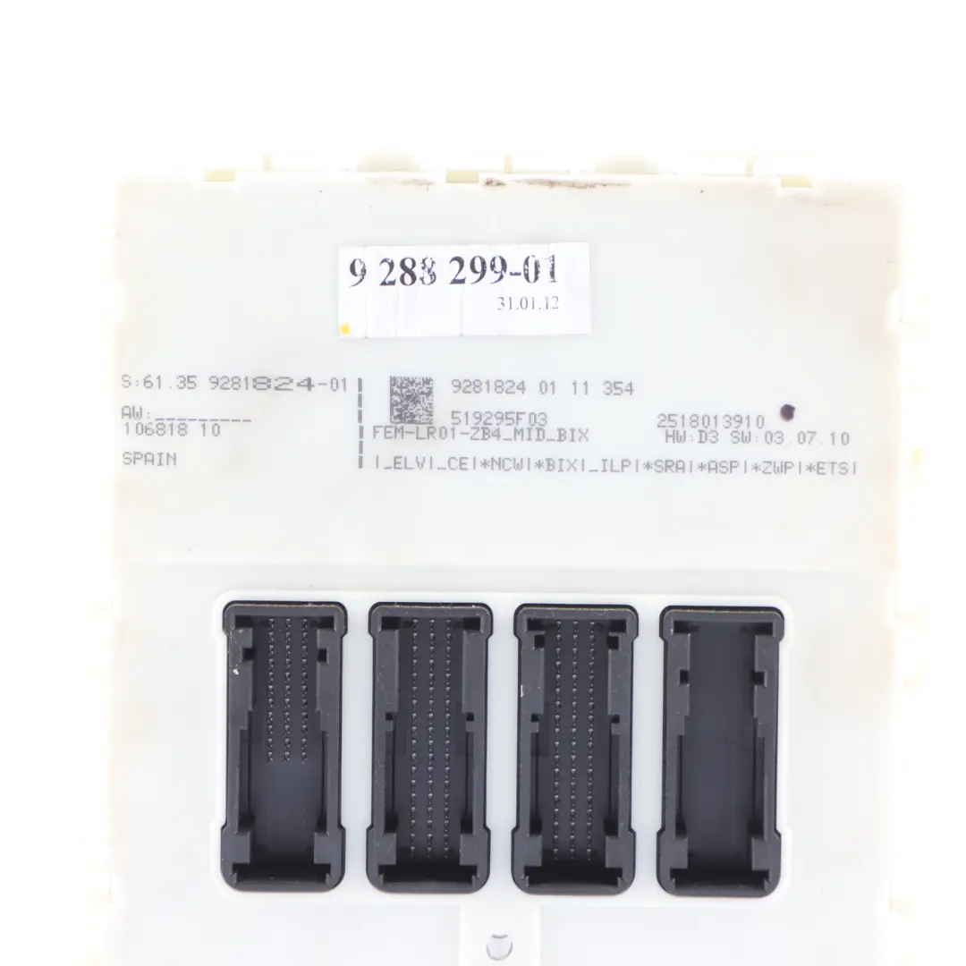 BMW F30 320i N20 184HP ECU Kit Engine Control Unit DME 8606306 Key FEM Automatic