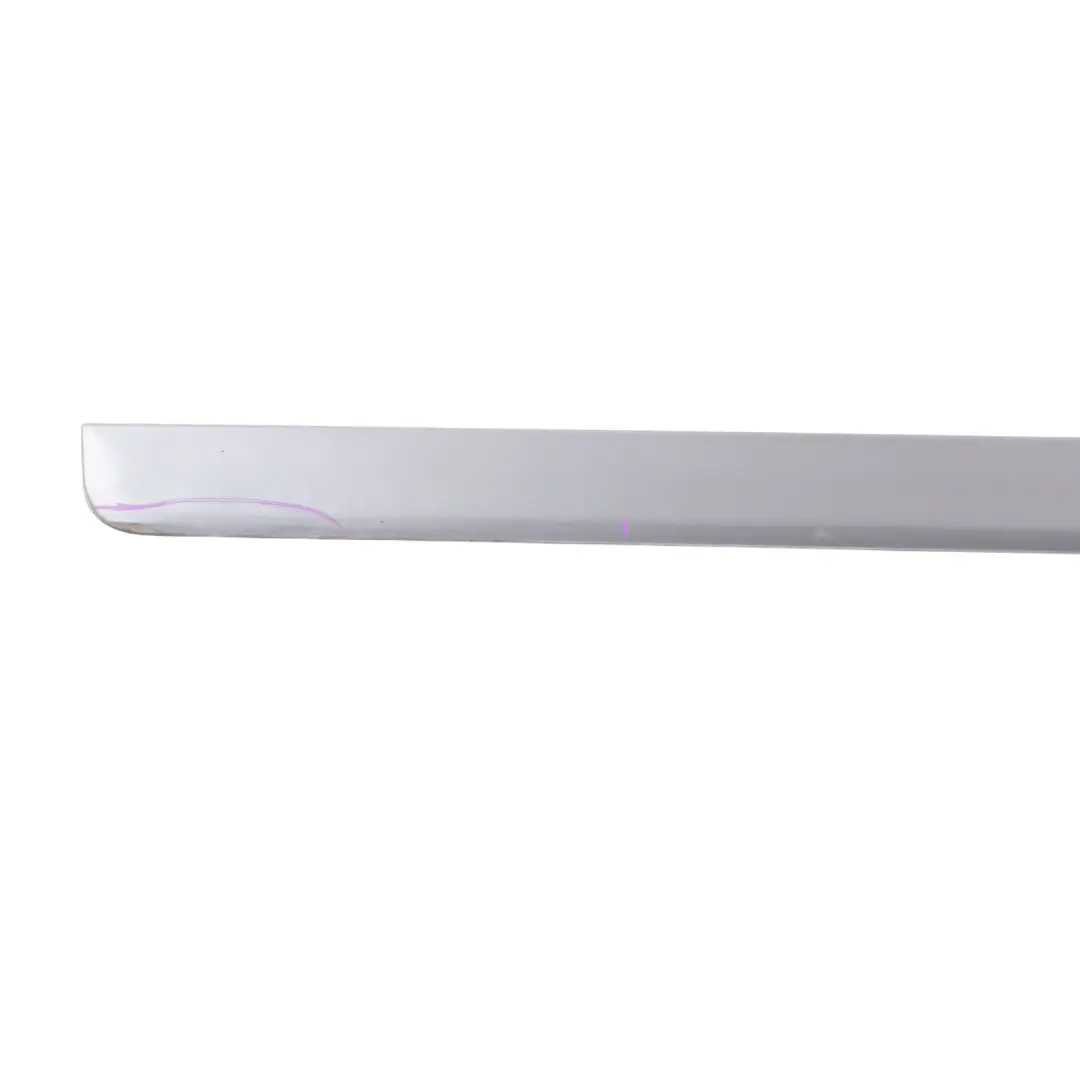 Audi A4 B6 Front Left Door N/S Moulding Trim Strip Silver Akoya Metallic - Y7H