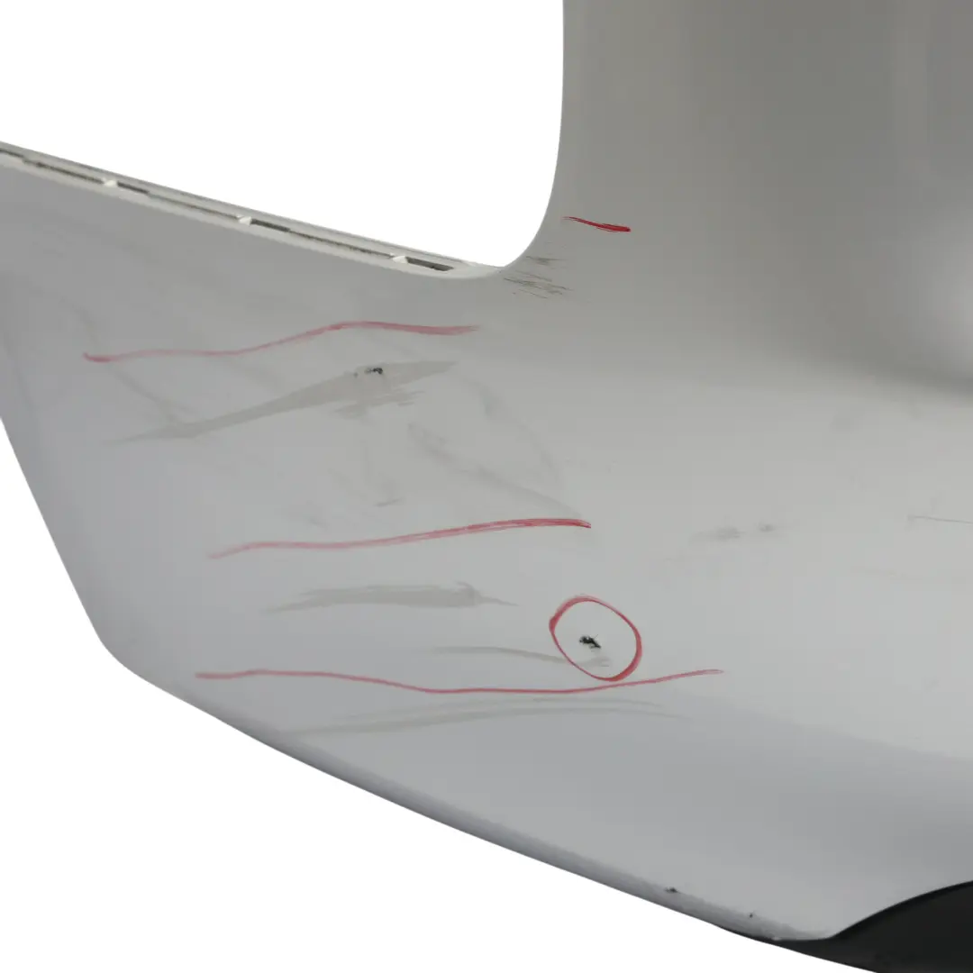 Audi A5 8T Rear Bumper Trim Panel Covering Ice Silver Metallic - X7W