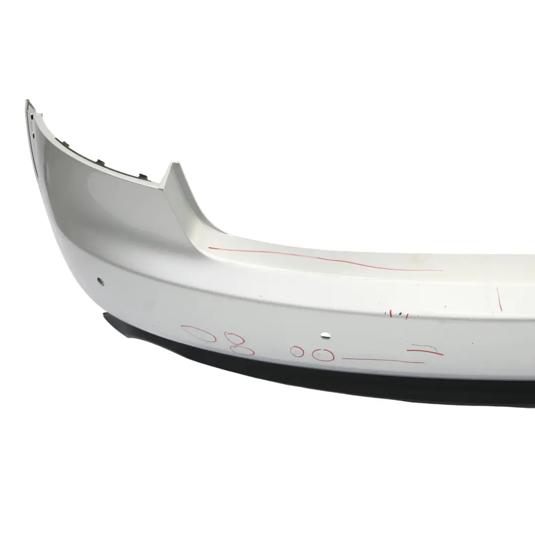 Audi A5 8T Rear Bumper Trim Panel Covering Ice Silver Metallic - X7W