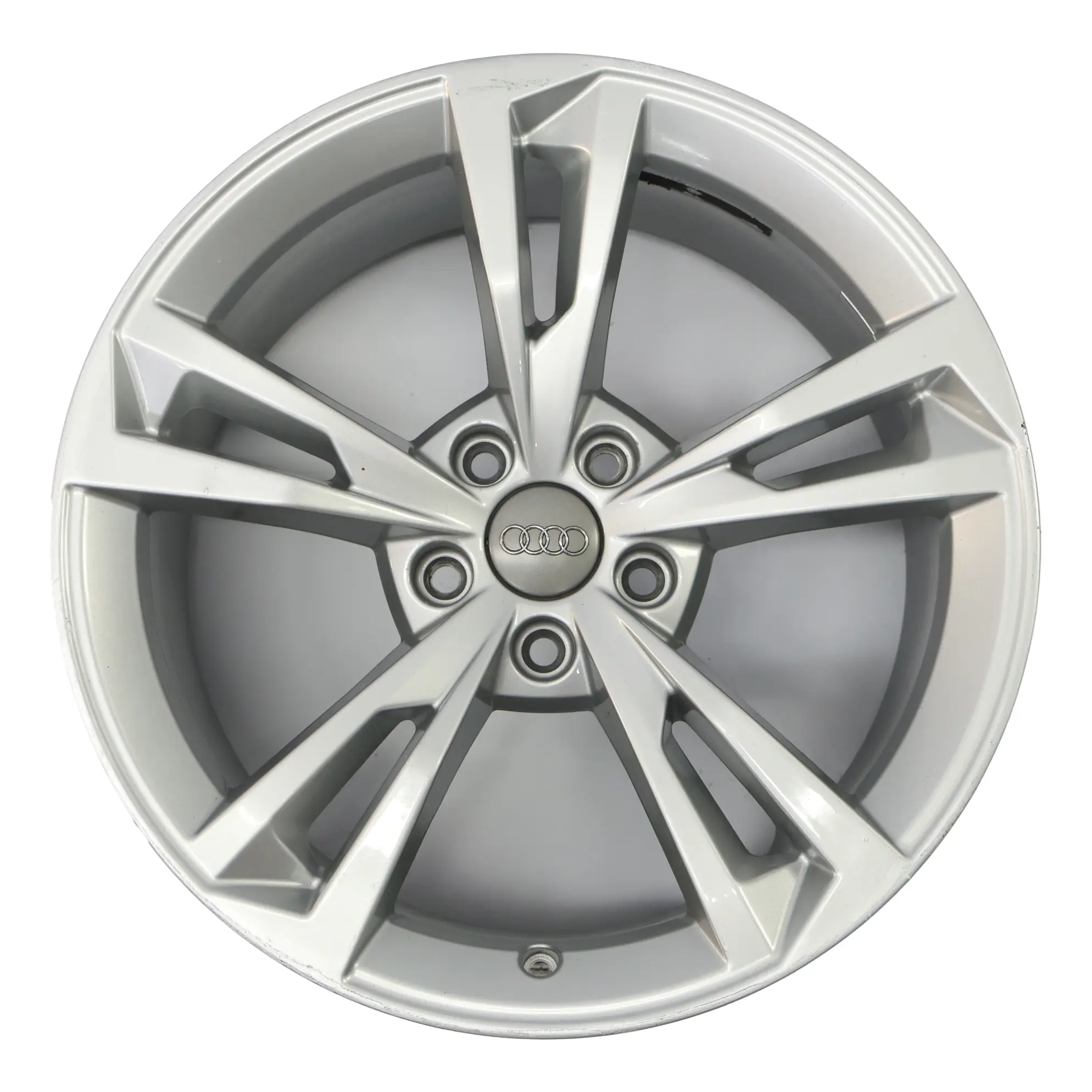 Audi A4 B9 8W Silver Wheel Alloy Rim 18" 8.5J ET:29 Star Spoke 8W0601025AK