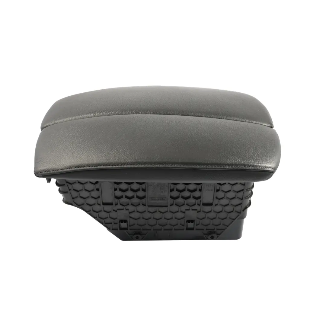 BMW X5 X6 E70 E71 Centre Armrest Front Middle Storage Leather Black 9115081