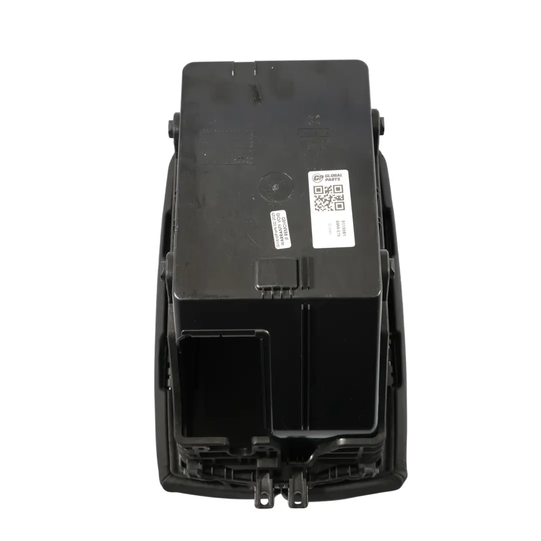 BMW X5 X6 E70 E71 Centre Armrest Front Middle Storage Leather Black 9115081