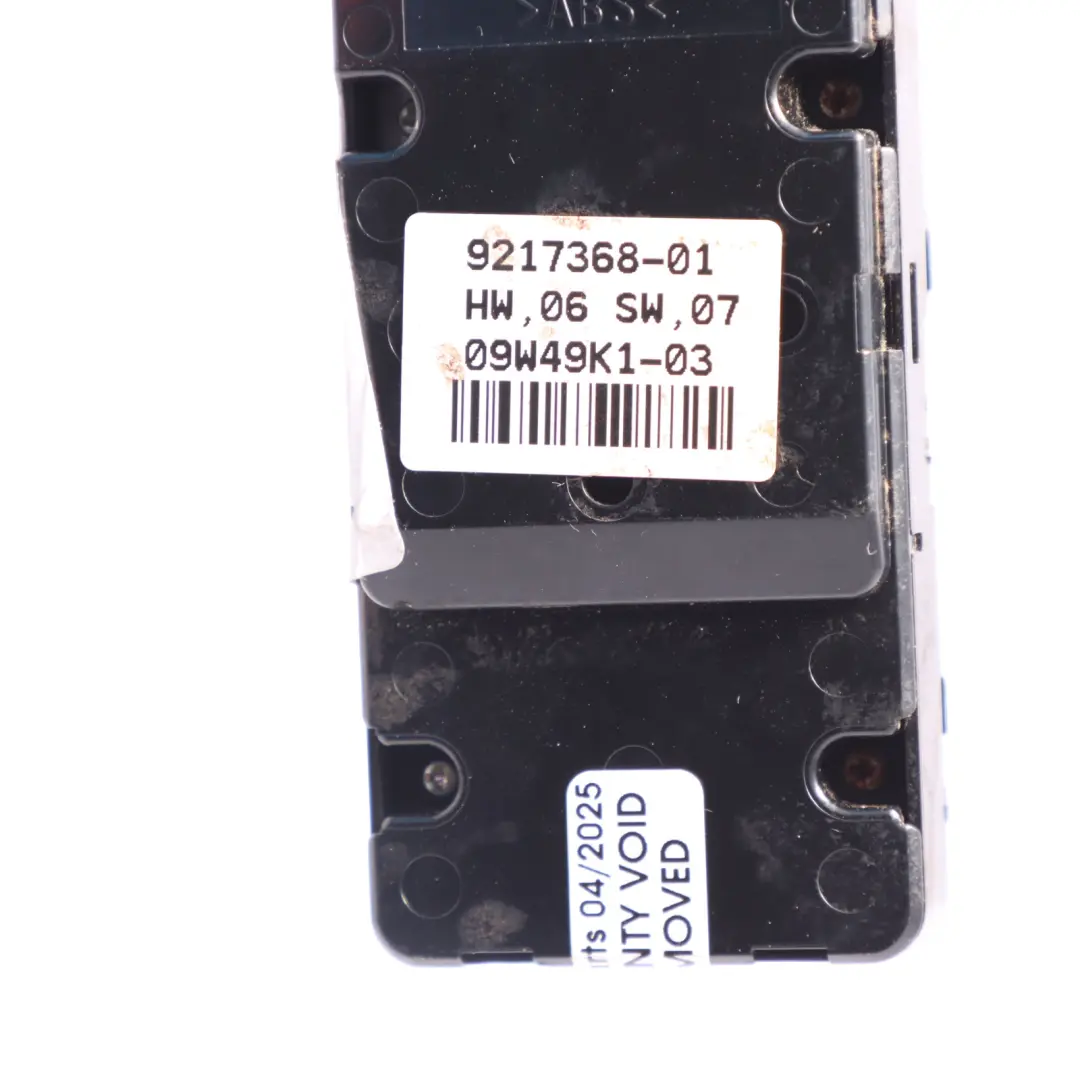 Window Lifter Switch BMW E93 E89 Driver's Side 9217368 