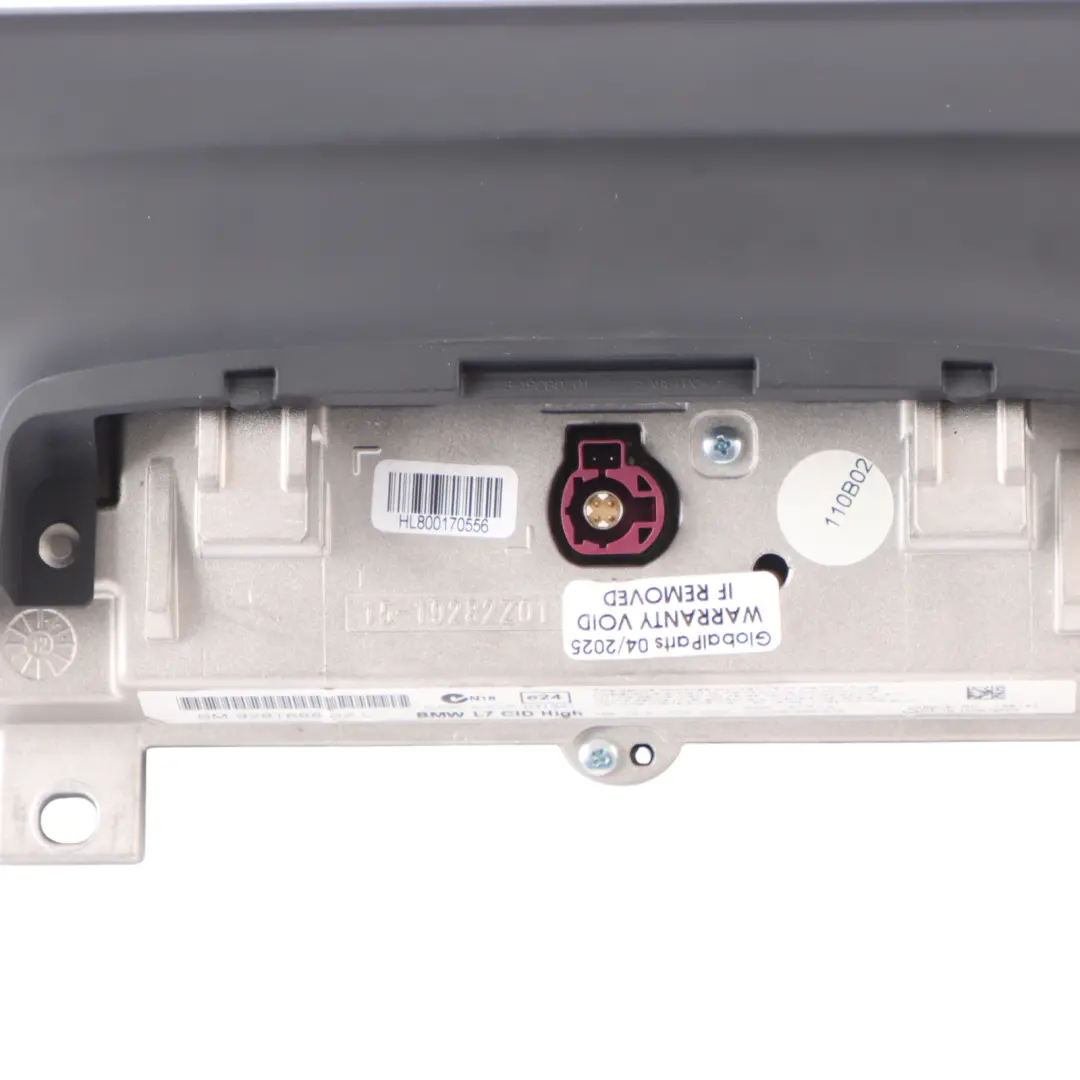 Pantalla De a bordoBMW F30 F31 Central Information Display Monitor 8,8" 9281688
