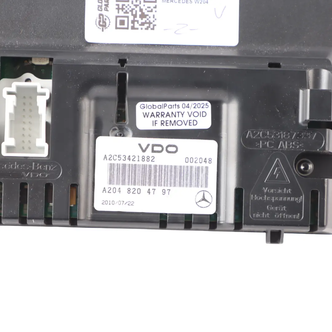 Mercedes W204 Multifunction Display LCD Screen GPS Navi Unit A2048204797