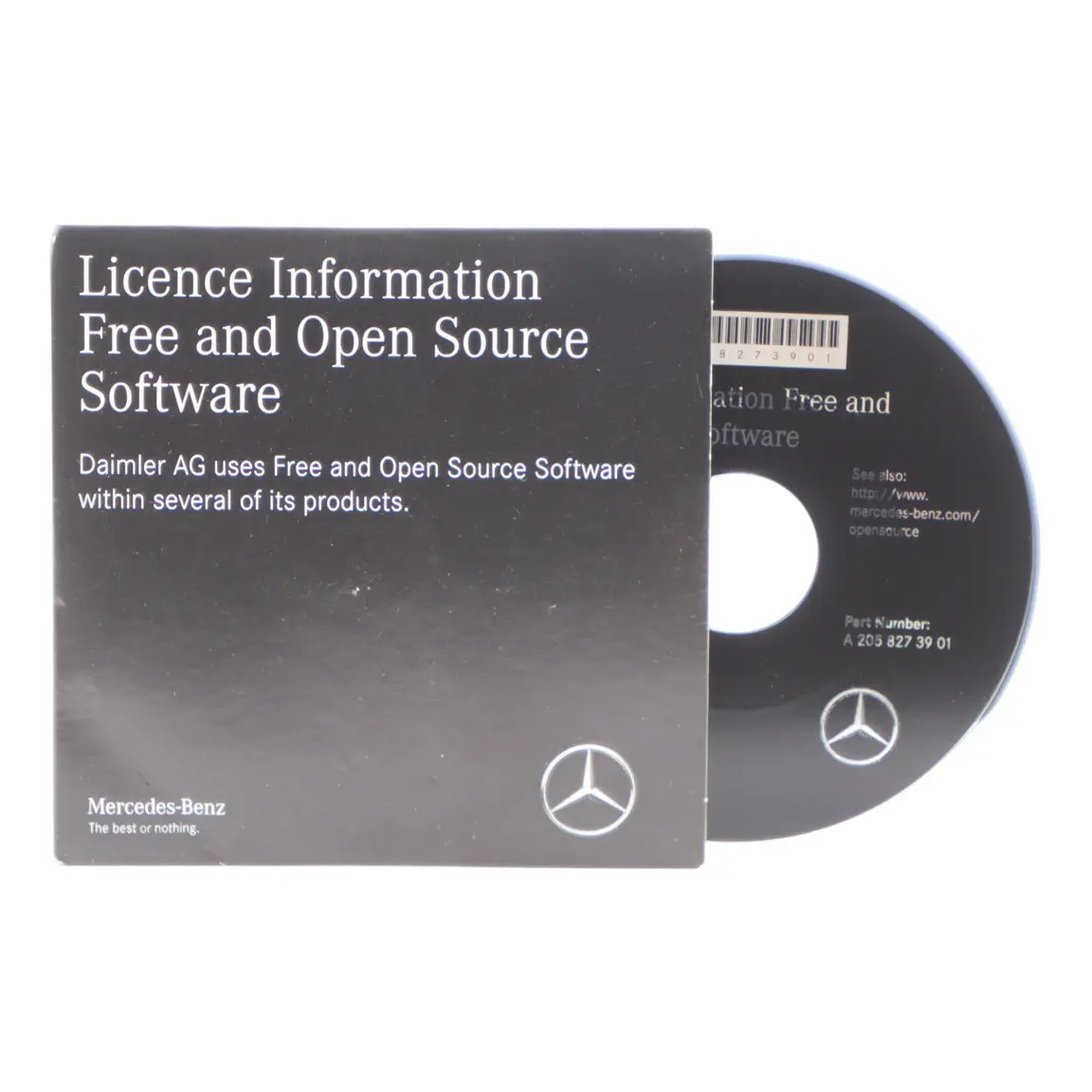CD Disc Mercedes W205 Licence Information Free Open Source Software A2058273901