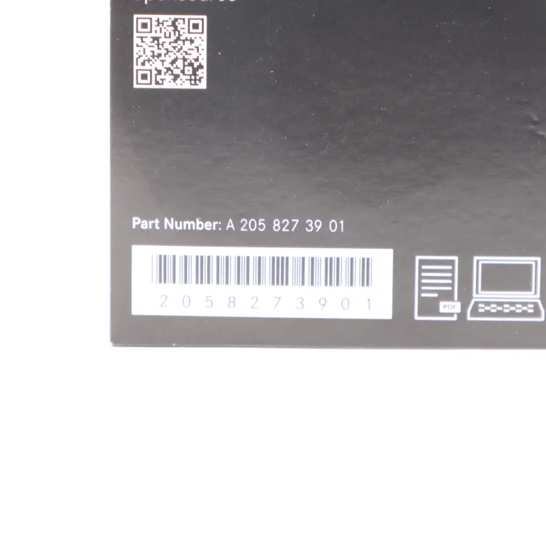 CD Disc Mercedes W205 Licence Information Free Open Source Software A2058273901