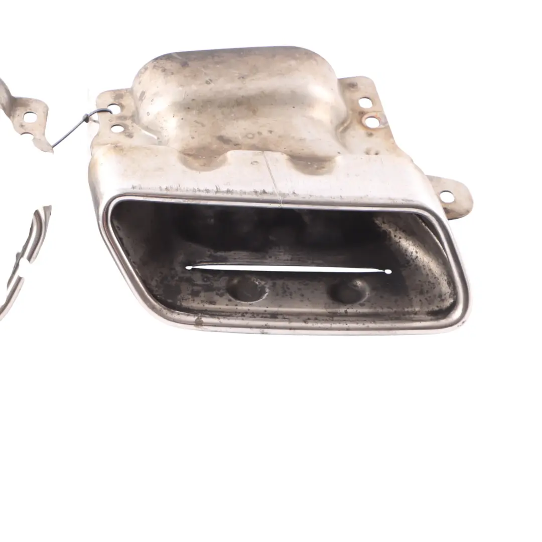 Mercedes W221 AMG Rear Exhaust Muffler Pipe Tip Chrome Left Right N/O/S Set