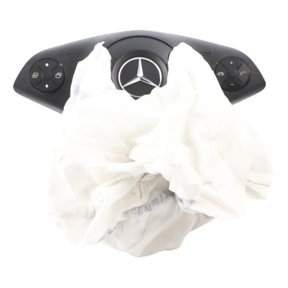Mercedes C219 Steering Wheel Air Module Switch Black A2308602502 DAMAGED