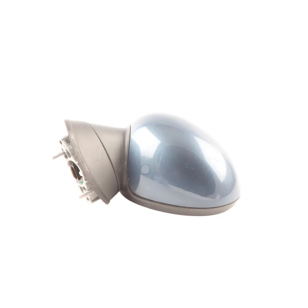 Mini R55 R56 Left Heated Door Wing Mirror N/S Wide Angle Horizon Blue A93