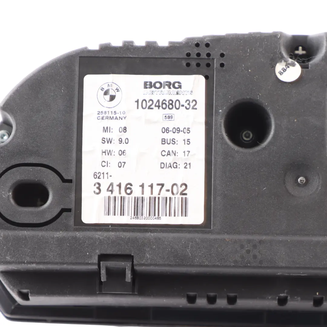 BMW X3 E83 2.0d 3.0d Instrument Cluster Speedo Clocks Diesel 3416117