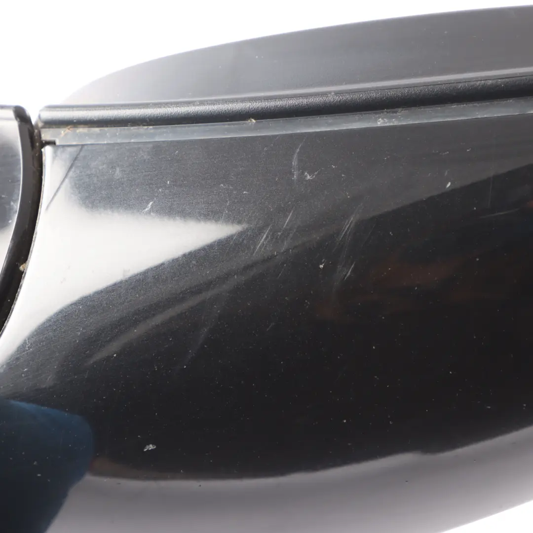 BMW 1 Series 2 E87 Heated Right Wing Mirror O/S High Gloss Black Sapphire 475