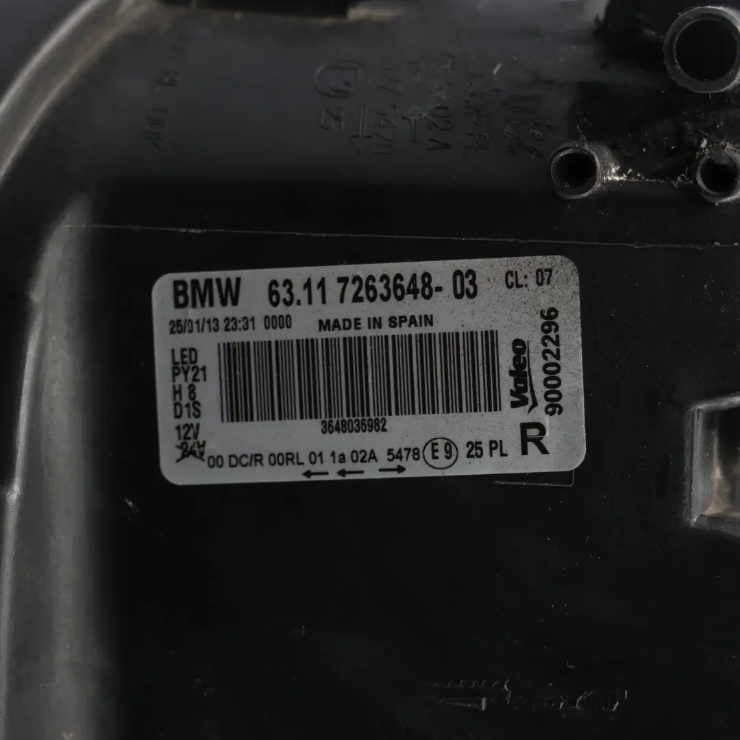 Headlight Lamp BMW E82 E88 Light Headlamp Xenon Right O/S 7263648