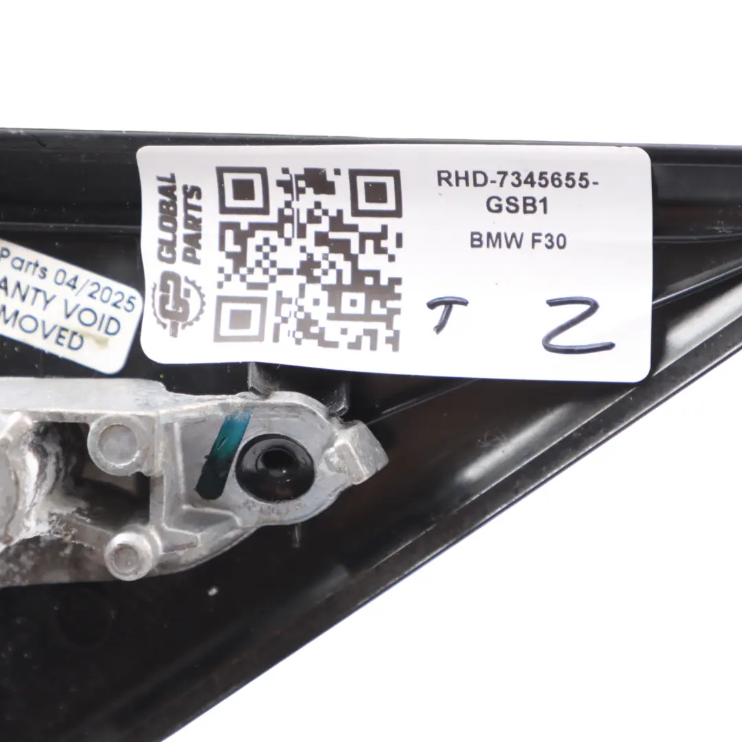 Wing Mirror BMW F30 F31 Door Left N/S Heated 6 Pin Glacier Silber A83 7345655