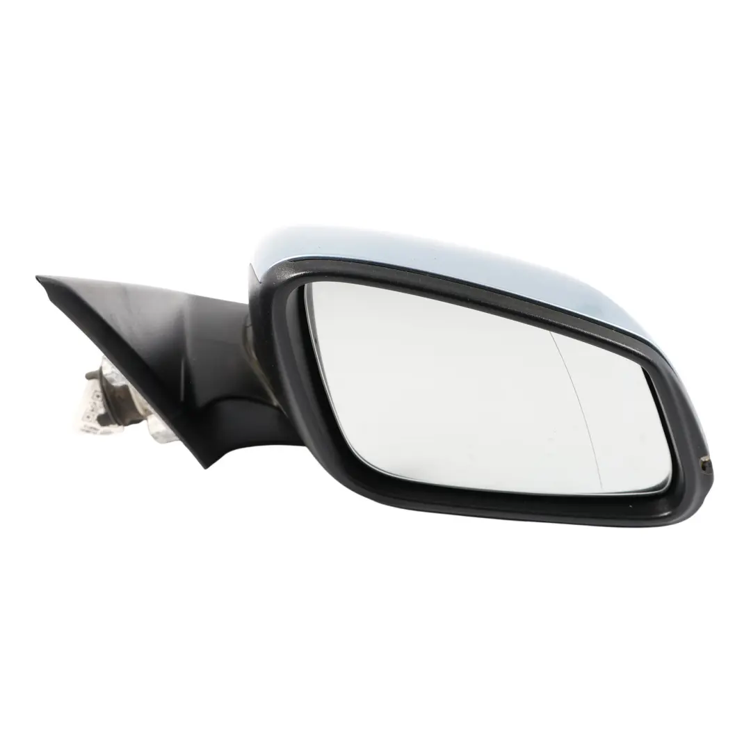 Wing Mirror BMW F30 F31 Door Heated 6 Pin Right O/S Liquid Blue Metallic - B40
