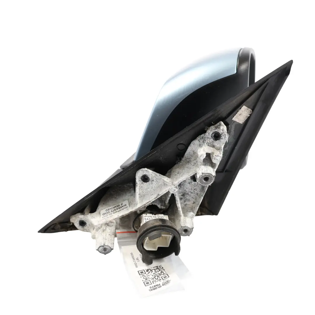 Wing Mirror BMW F30 F31 Door Heated 6 Pin Right O/S Liquid Blue Metallic - B40
