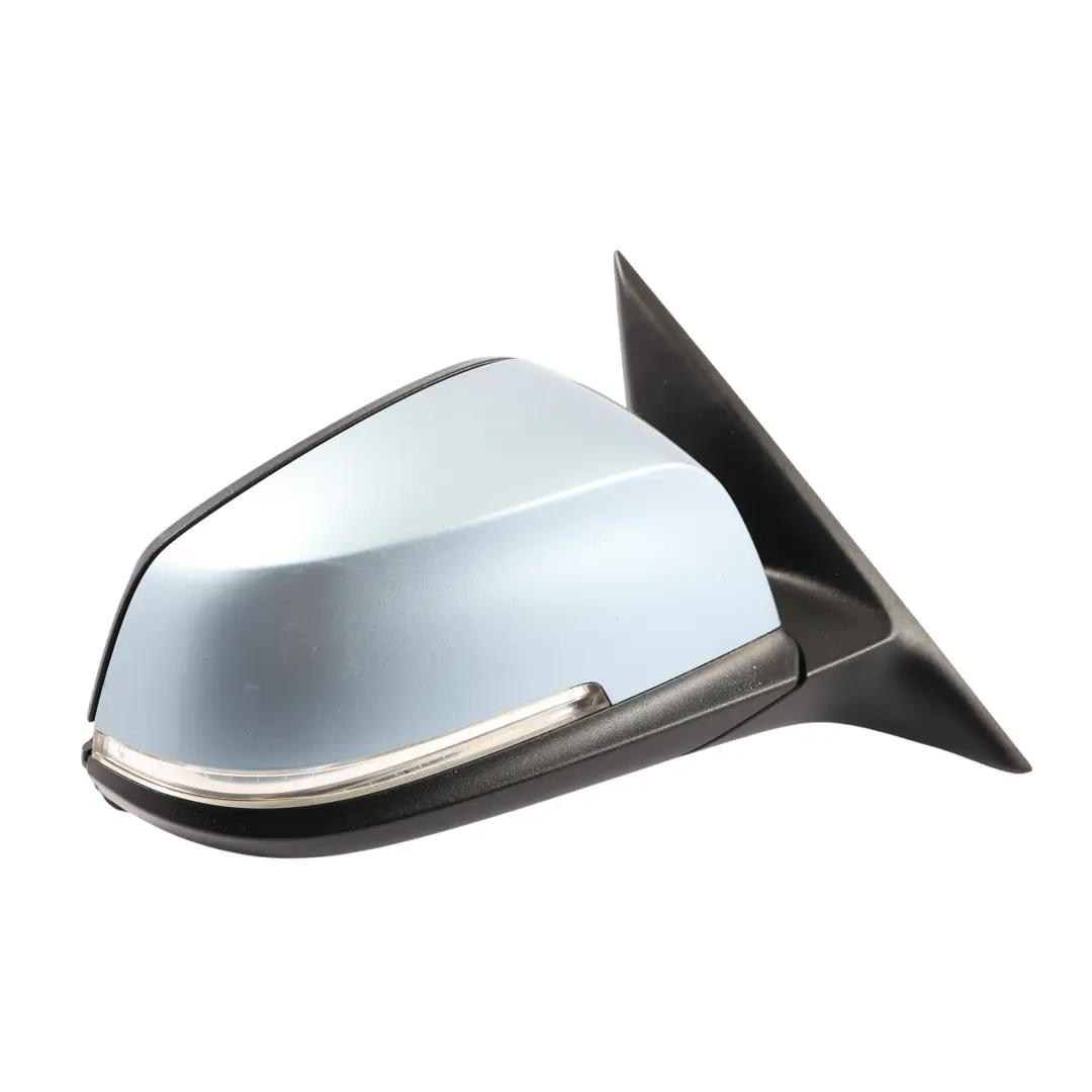 Wing Mirror BMW F30 F31 Door Heated 6 Pin Right O/S Liquid Blue Metallic - B40