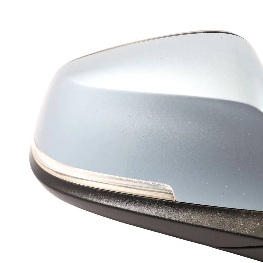 Wing Mirror BMW F30 F31 Door Heated 6 Pin Right O/S Liquid Blue Metallic - B40