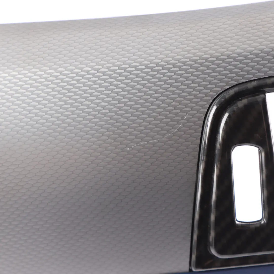 BMW F30 Dashboard Panel Cover Hexagonal Alu Matt Passenger Side 8054952 