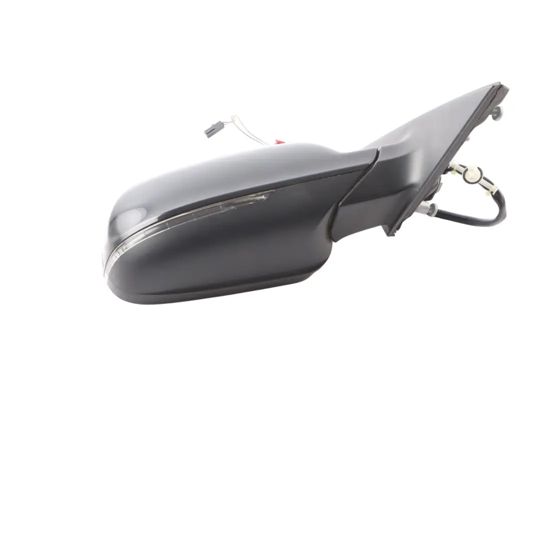 Audi A4 B8 Door Side Electric Mirror Right O/S Black Brilliant Metallic - Y9B