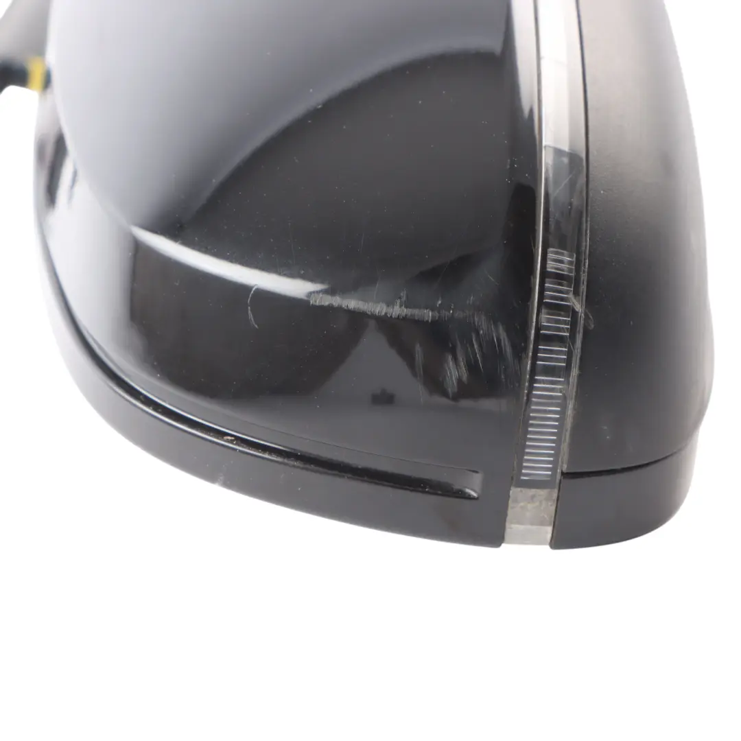 Audi A4 B8 Door Side Electric Mirror Right O/S Black Brilliant Metallic - Y9B