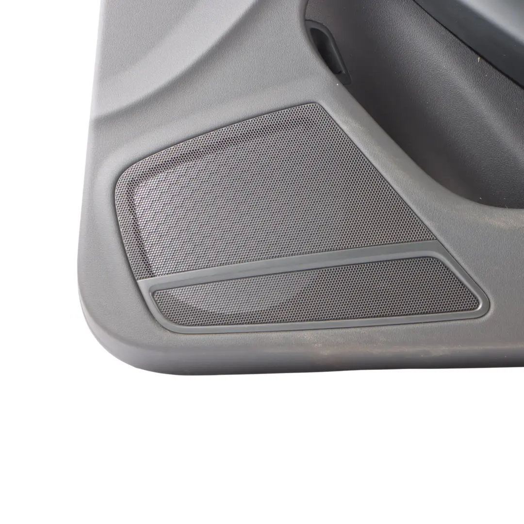 Audi A4 B8 Door Card Front Right O/S Lining Trim Panel Leather 8K2867104BC Black