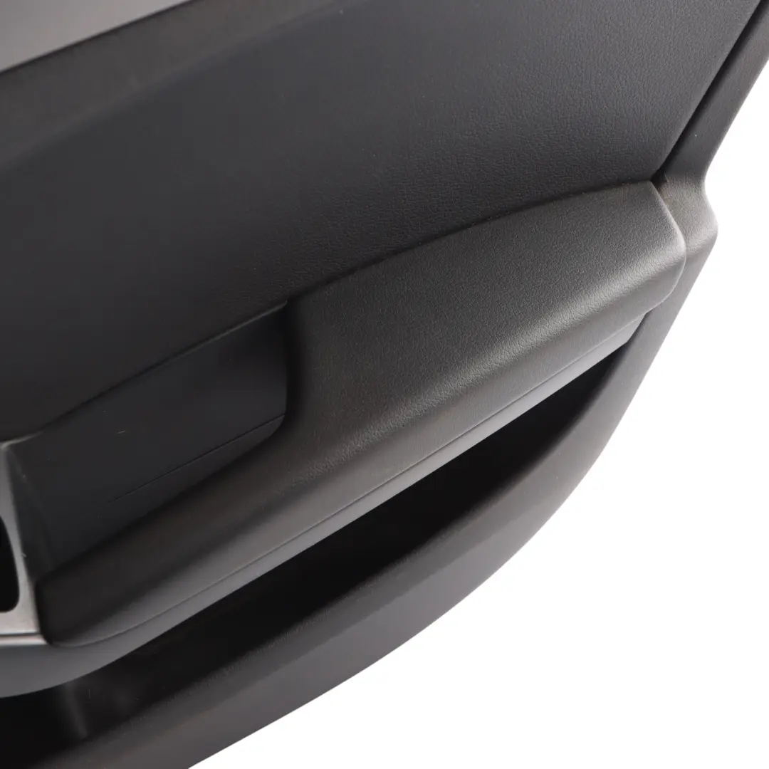 Audi A4 B8 Door Card Front Right O/S Lining Trim Panel Leather 8K2867104BC Black
