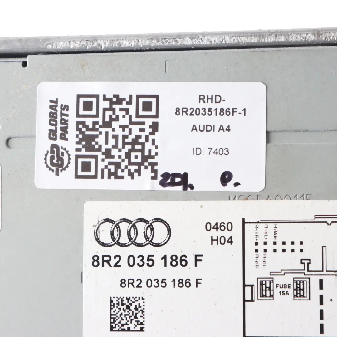 Audi A4 B8 Radio Stereo CD Player Reader Head Unit MMI Multimedia 8R2035186F
