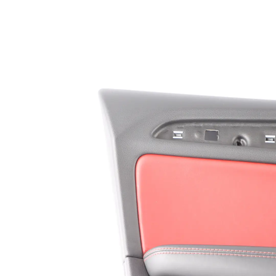 Audi Q5 8R Door Card Cover Trim Front Left O/S Leather Red 8R2867103AM