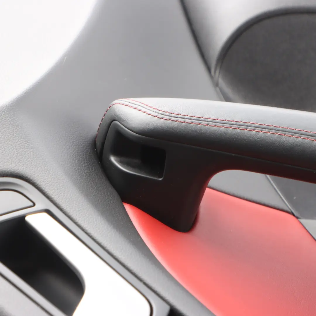 Audi Q5 8R Door Card Cover Trim Front Left O/S Leather Red 8R2867103AM