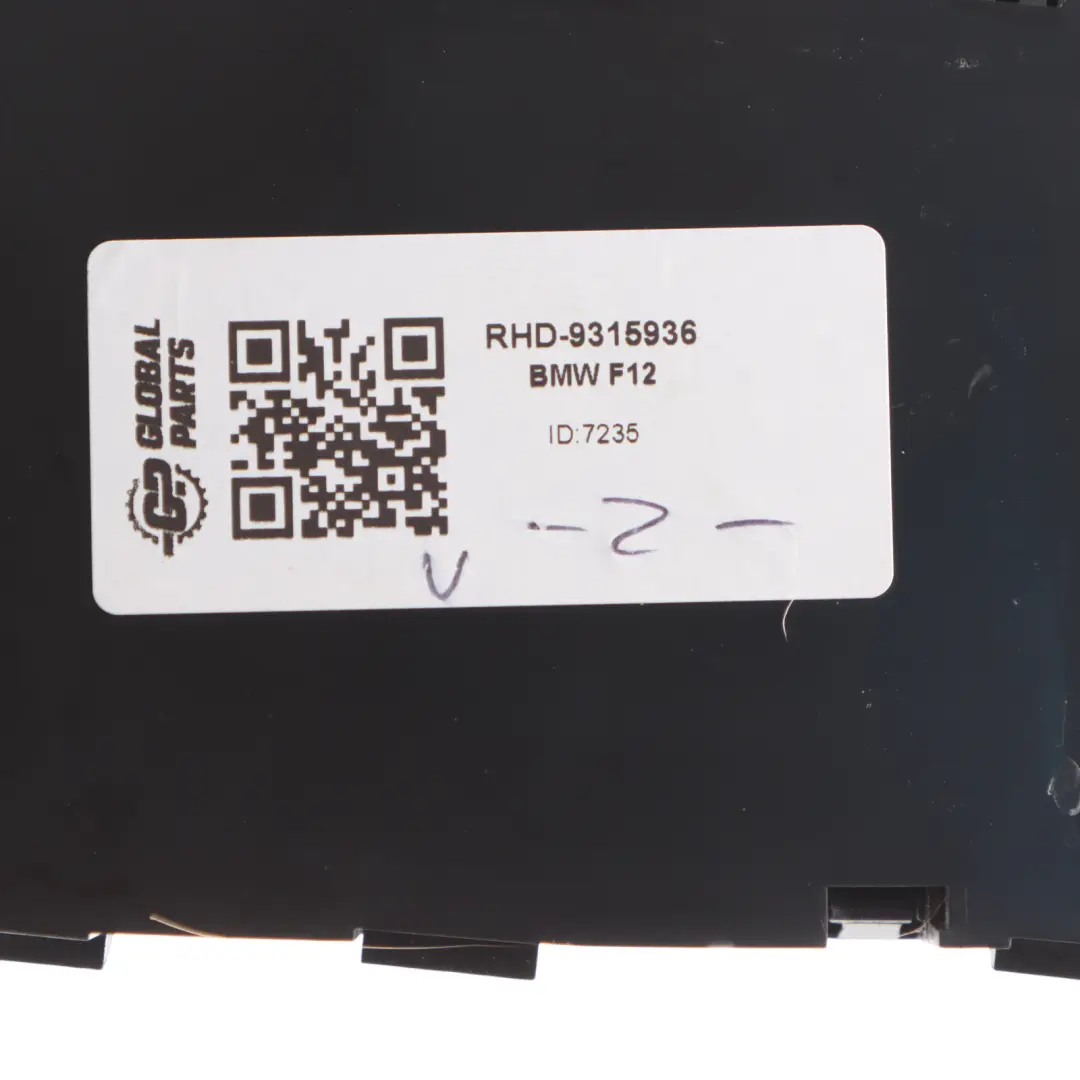 BMW F12 Front Seat Adjustment Memory Switch Control Right O/S 9315936