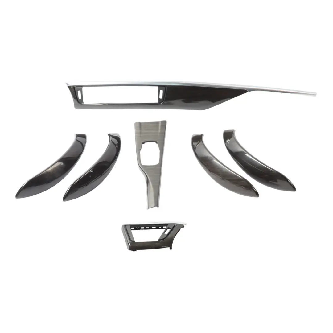 BMW F30 F31 Trim Strip Dashboard Dash Cover Panel Wood Fineline Anthracite Set