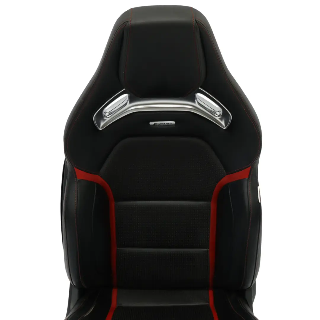 Front Seat Mercedes C117 W176 Right O/S AMG Leather Black Red Heated Memory