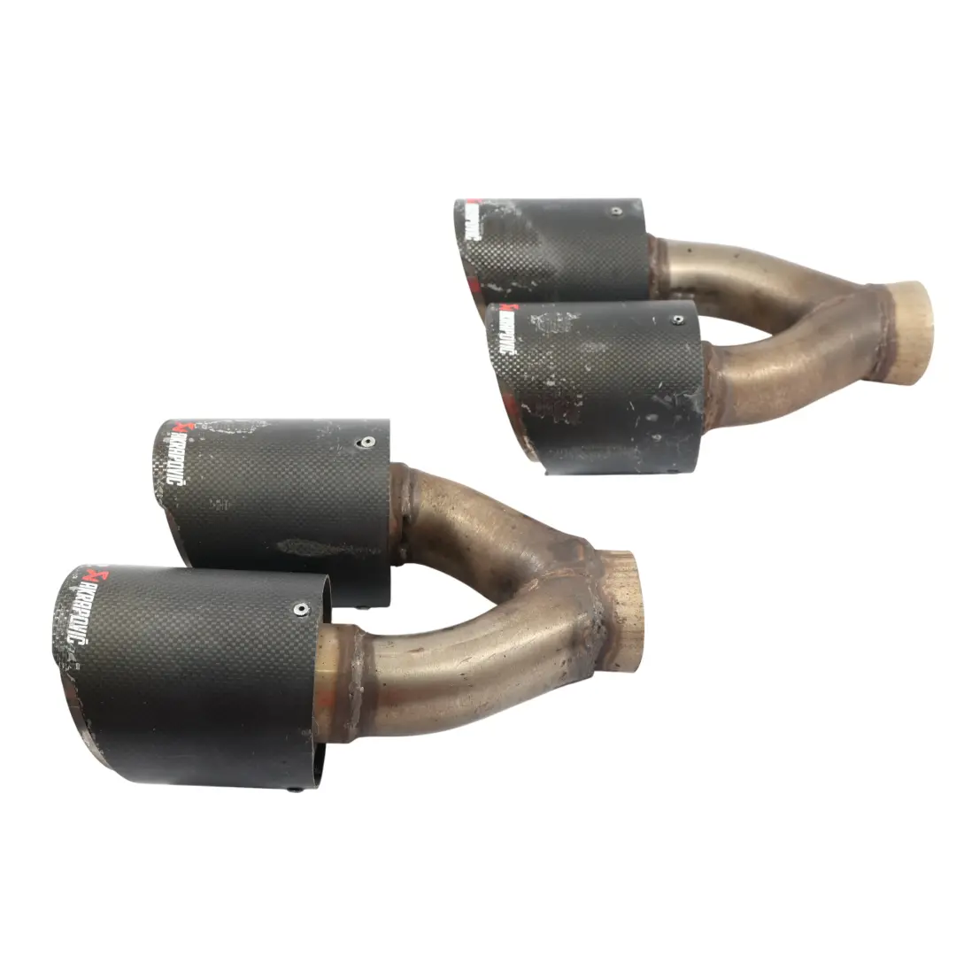 Audi S4 B8 Auspuffspitzen Akrapovic Endschalldämpfer Rohre Satz TP-CT/10