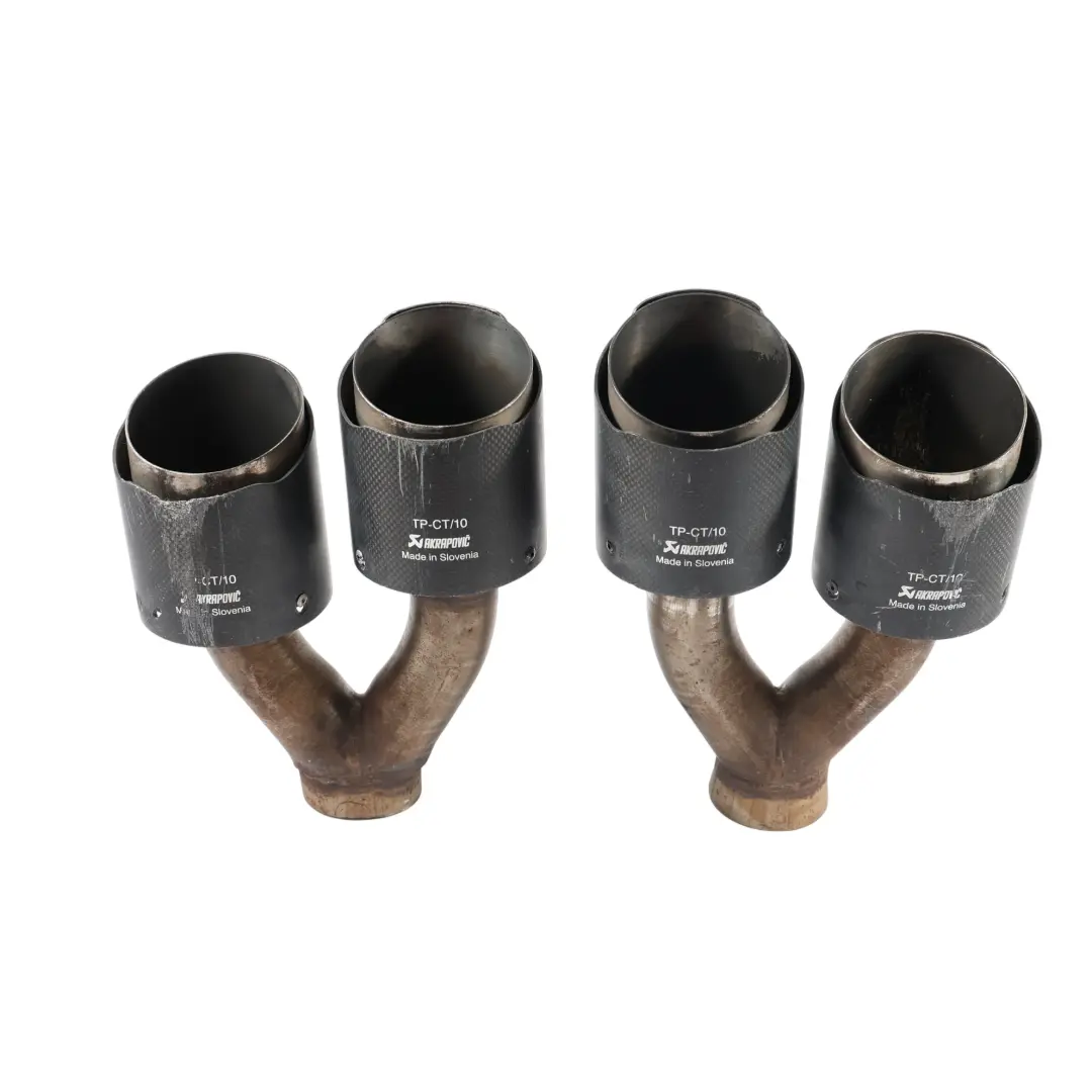 Audi S4 B8 Auspuffspitzen Akrapovic Endschalldämpfer Rohre Satz TP-CT/10