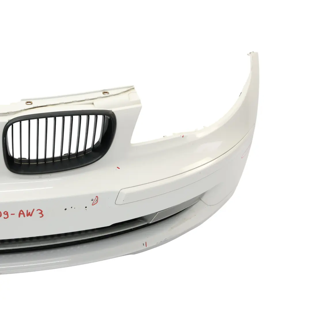 Front Bumper BMW E81 E87 LCI Complete Trim Cover Alpinweiss 3 White - 300