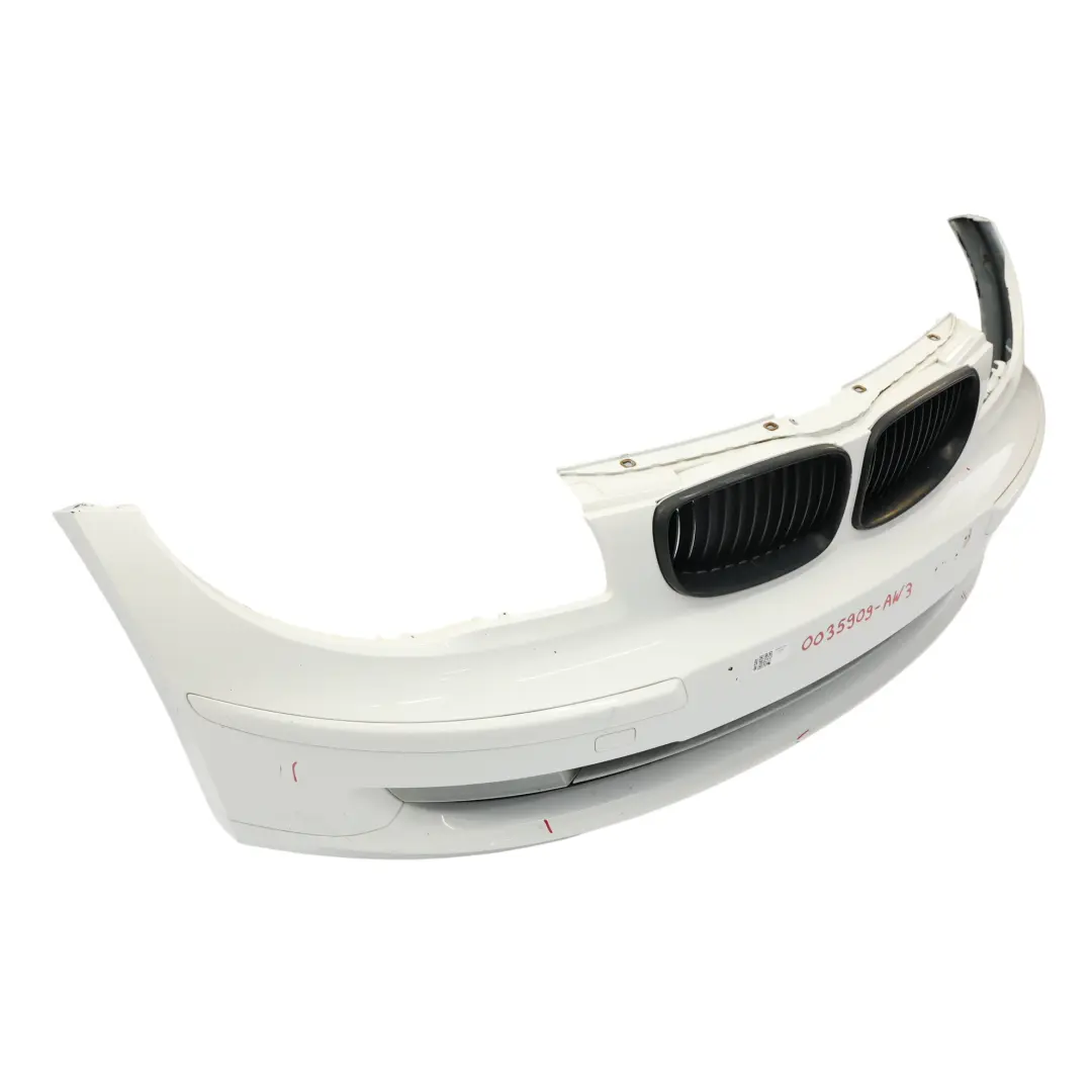 Front Bumper BMW E81 E87 LCI Complete Trim Cover Alpinweiss 3 White - 300
