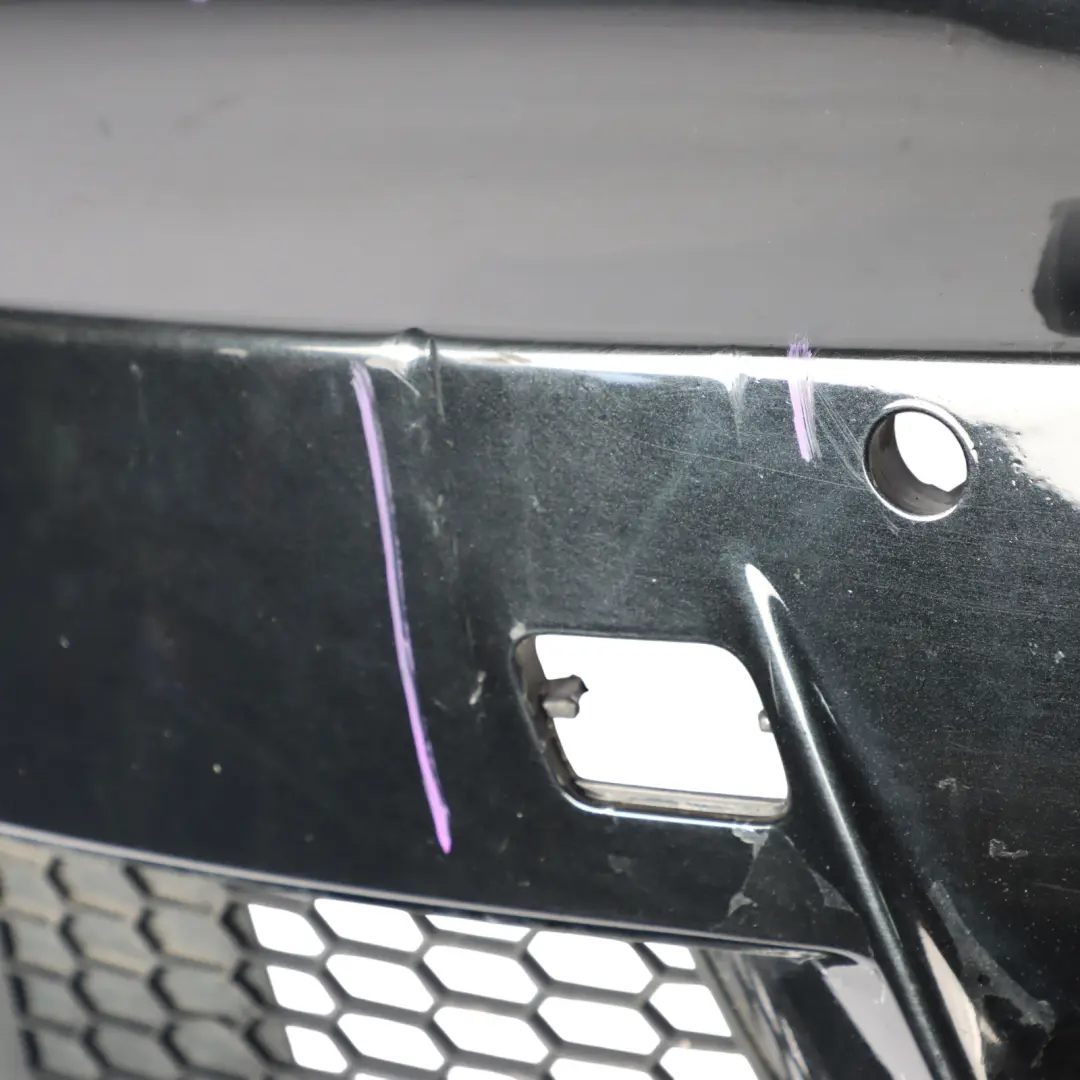 BMW E82 E88 Front Bumper M Sport Trim Panel Black Sapphire Metallic - 475