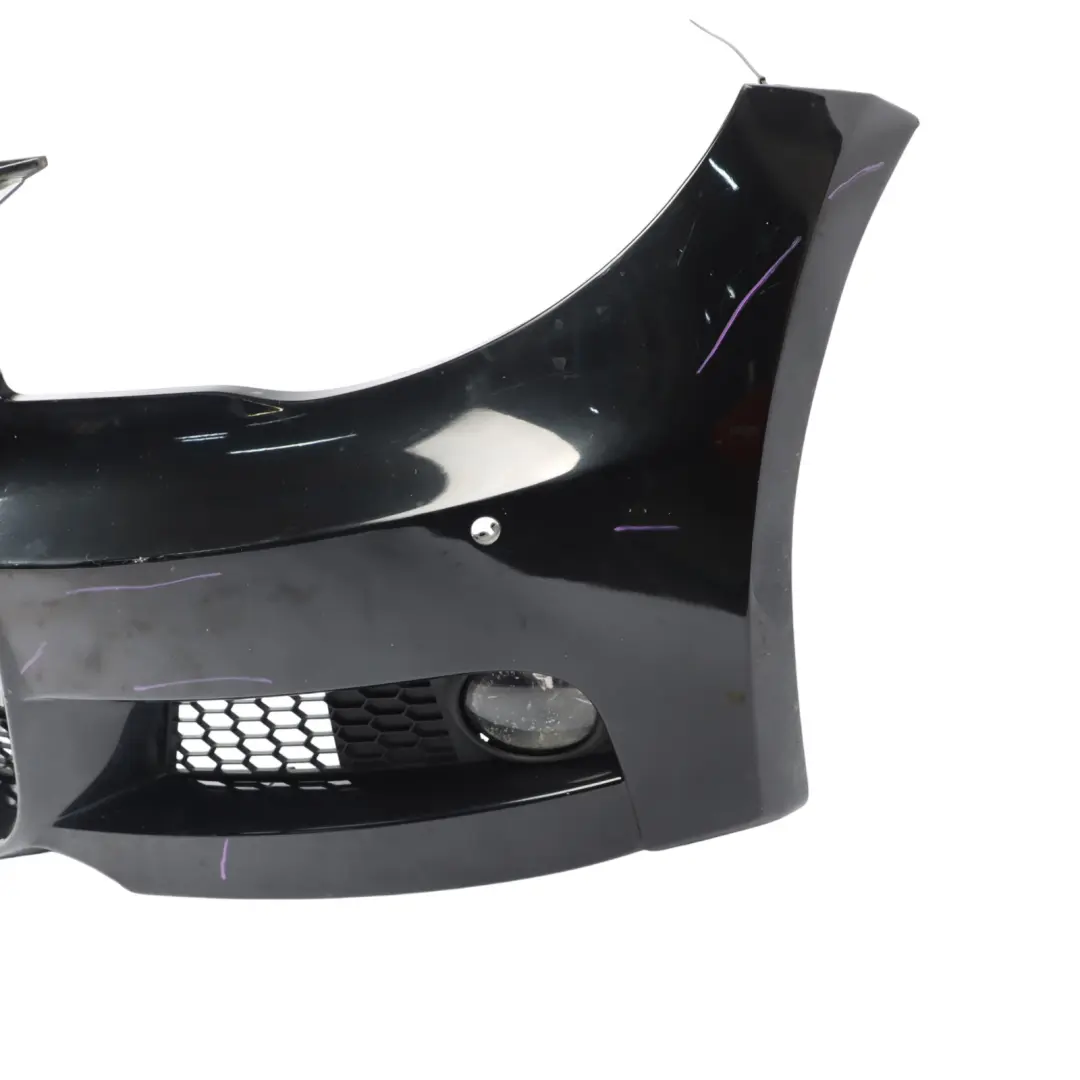 BMW E82 E88 Front Bumper M Sport Trim Panel Black Sapphire Metallic - 475