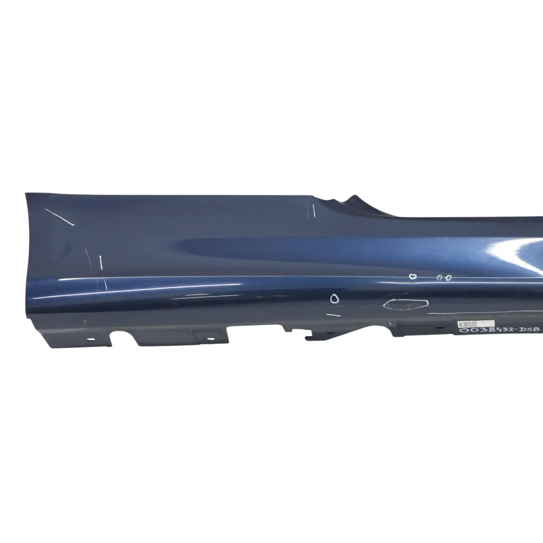 Side Skirt BMW E92 E93 LCI Sill Strip Right O/S Tiefseeblau Blue Metallic - A76