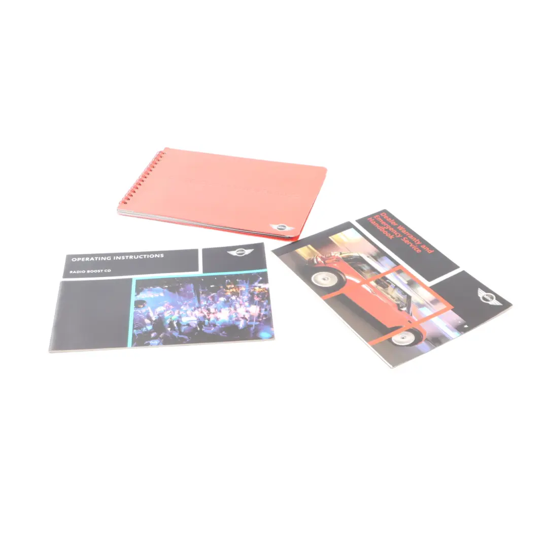 Mini R50 R53 Owner's Handbook Service Contact Pouch Case Wallet Set