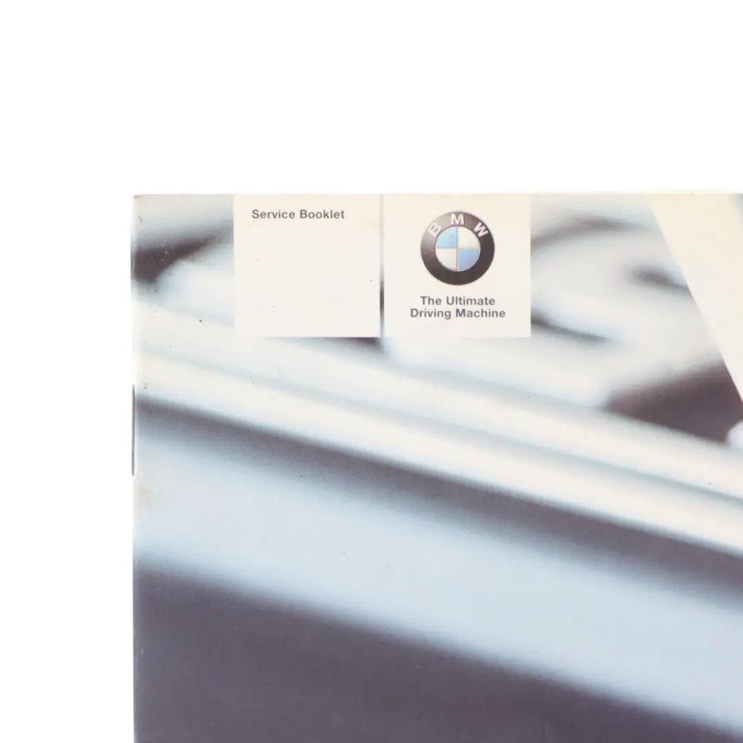 BMW X5 E53 Service Booklet Owner's Handbook Book 0158189