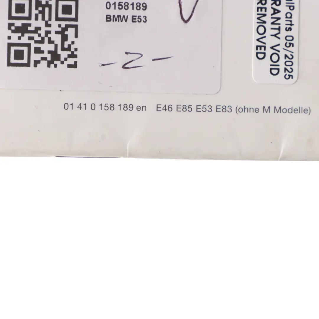 BMW X5 E53 Service Booklet Owner's Handbook Book 0158189