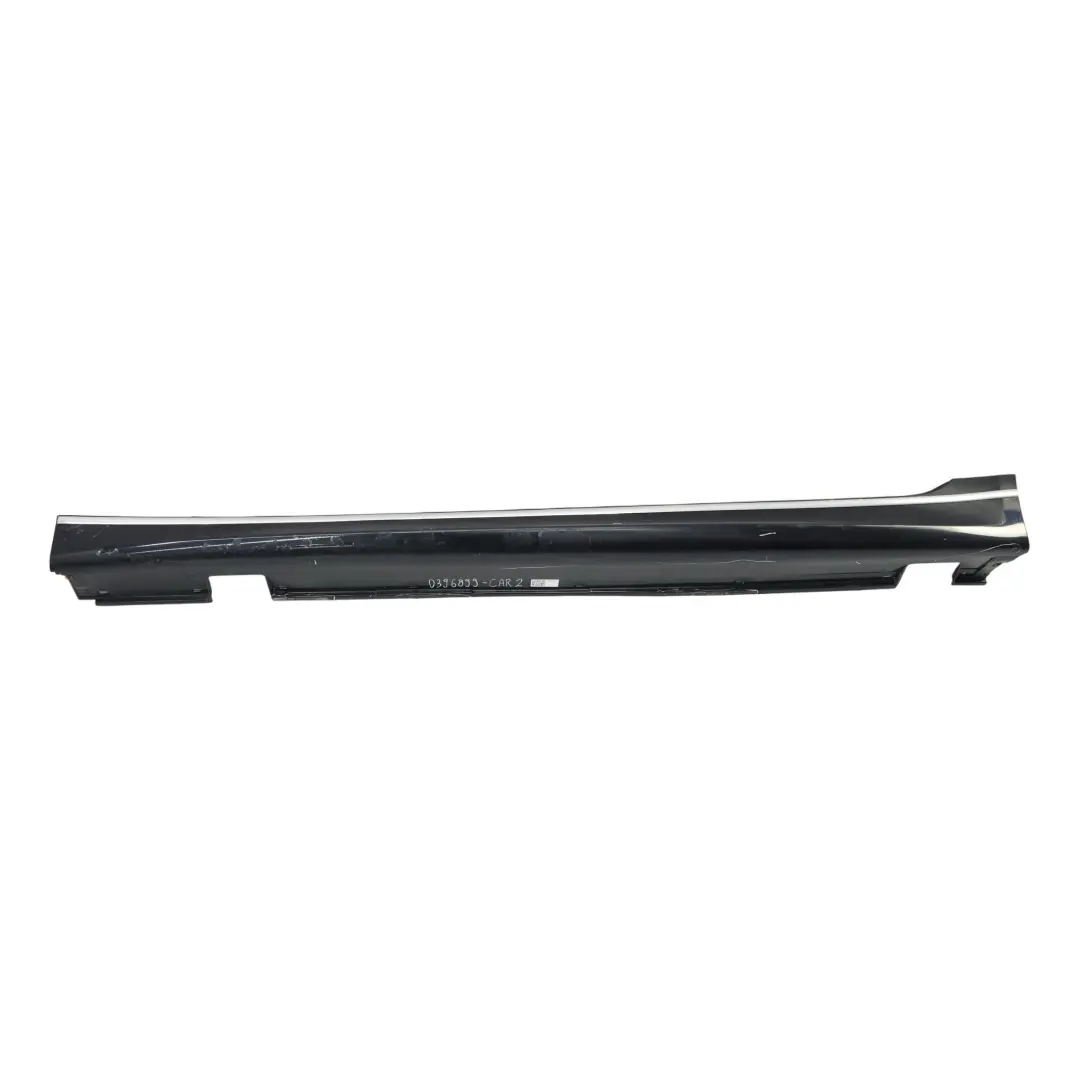 BMW E60 E61 M5 M Sport Bas de Porte Seuil Facade Gauche Carbon Black - 416
