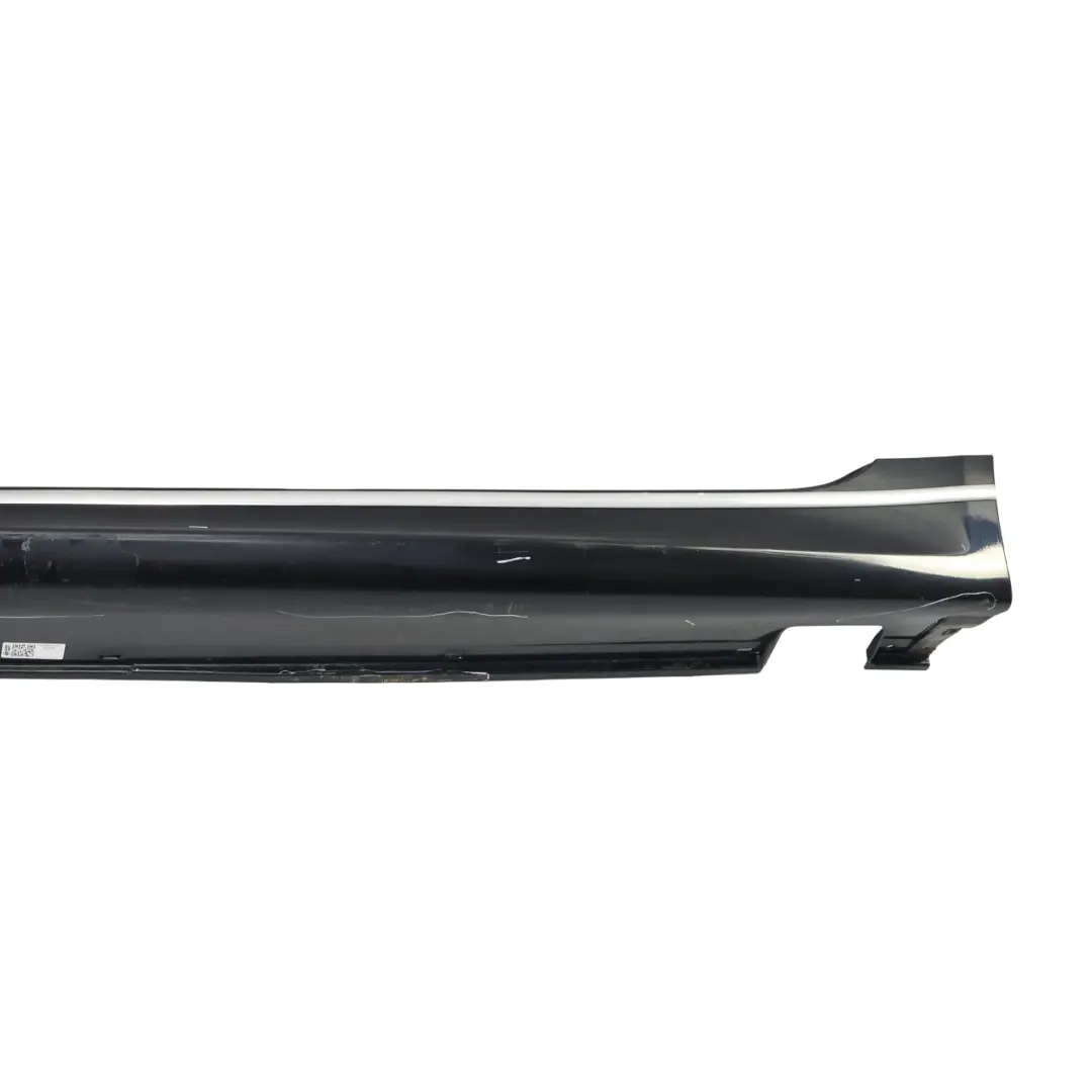 BMW E60 E61 M5 M Sport Bas de Porte Seuil Facade Gauche Carbon Black - 416